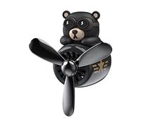 Ambientador para coche - oso piloto - Difusor de aceite para aromaterapia - Difusor de fragancia para coche - Clip de ventilación - Difusor de aire de dibujos animados - Oso piloto Auto ambientador aromaterapia ornamental