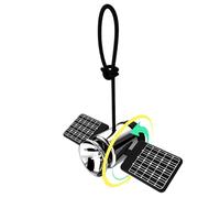 Ambientador para coche, perfume de vehículo satélite espacial, desodorante colgante de camión, 9,9 x 4,3 cm, fragancia de larga duración, uso elegante y versátil para el interior del hogar y el baño