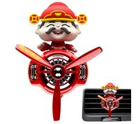 Ambientador para coche piloto,Ambientador para coche de hélice, Clip difusor de Año Nuevo, Ambientador de ventilación God of Wealth, exquisito y elegante clip de salida de aire acondicionado para cami