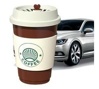 Ambientador para coche, taza de café, ambientador de coche duradero, eliminador de olores, refrescante, perfume para coche, agradable impulso, forma de taza de café, fragancia para todo el día