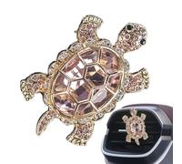 Ambientador Para Coche Turtle - Clip De Ventilación Para Difusor Automático, Fragancia Decorativa Para Coche, Accesorio De Ventilación Para Vehículos Con Cristales Brillantes, Flores Secas Al A