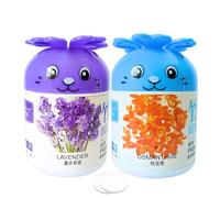 Ambientador para coche y hogar con carbón de bambú (185 g) - Neutraliza los olores/humo/sudor, botella aromática DIY para diseñar, regalo creativo para familia, conductores y amigos (lavanda+osmanthus