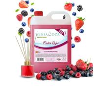 Ambientador para el hogar. Recambio para mikados. Garrafa de 5L - Sensaodor. (Frutos Rojos)
