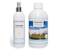 Ambientador para la colada, paquete de spray para eliminar tejidos + 500 ml - Fresh Cotton Ambientador para la colada con fragancia de algodón fresco, fragancia duradera, fórmula ecológica