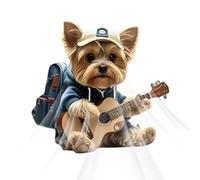 Ambientador para Rejilla de Aire del Coche - Difusor Plano Acrílico 2D | Ambientador Decorativo de Perro Mono para Viaje Ruta Trabajo Verano Noche