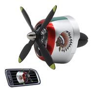 Ambientador para rejilla de ventilación de coche, diseño de avión giratorio, fragancia de larga duración, clips de válvula de coche, purificador de aire, desodorizante, para interior de SUV, sedán