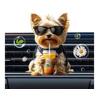 Ambientador Para Rejillas Del Aire Acondicionado Del Coche | Difusor De Aroma Acrílico 2D,Difusor De Fragancia Estiloso Con Motivo Canino Para Mujeres Y Hombres Viaje Diario O Nocturno En