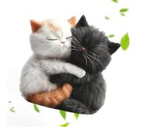 Ambientador Para Ventilación De Coche - Ambientador Para Coche Con Diseño De Abrazo De Gato, Abrazadera De Salida Aromática De Acrílico Plano, Lindo Difusor Aromático De Coches De Gato, Clip Ambientad