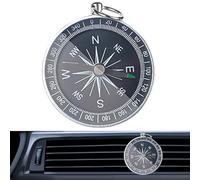 Ambientador para ventilación de coche, clip aromaa para coche, fragancia para coche, ambientador de coche, clip de ventilación, brújula de metal, accesorios interiores de coche, 4,5 x 4,5 x 5 cm