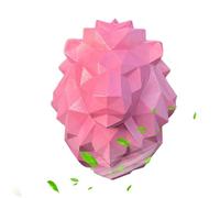 Ambientador para ventilación de coche, piedra difusora de fragancia de corazón de león, diseño de clip, aromaterapia de larga duración para el interior del vehículo, bonita decoración automotriz, rosa