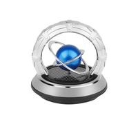 Ambientador Personalizable Coche Difusor de de galaxia giratorio solar para coche, difusor de perfume solar de doble anillo para automóvil, decoración de solar para Ambientador Coche (A, One Size)