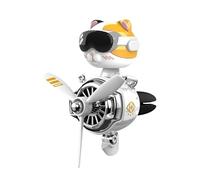 Ambientador Pilotauto con linda figura de gato, graciosa pinza aromática | diseño de hélice giratoria, encantadora isla de dibujos animados con salidas de aire dañadas con esta válvula de aire para