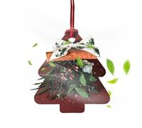 Ambientador portátil con forma de árbol de Navidad, adornos coloridos para el interior del coche, difusor de ambientador de larga duración para coche, hogar, estudio