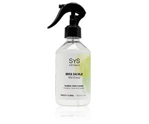 Ambientador Pulverizador Brisa Salvaje - 300 ml - SYS Aromas | Aroma Floral y Herbal - Fragancia Duradera - Eucalipto, Limón y Lavanda - Spray Concentrado - Hecho en España