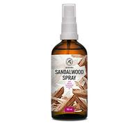 Ambientador Pulverizador con Aceite Esencial de Sandalo 100ml - Perfumador Hogar - Perfume de Interior - Fragancia Sandalo - Spray Almohada - Ambientador Armario Ropa - Perfumador Spray