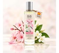 Ambientador Pulverizador Flor de Cerezo y Jazmín - 100 ml - SYS Aromas | Aroma Floral, Delicado y Dulce - Fragancia Duradera, Elimina Olores - Para Hogar, Oficina, Baño, Coche - 100 ml