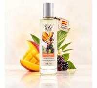 Ambientador Pulverizador Frutos Silvestres y Mango - 100 ml - SYS Aromas | Aroma Dulce, Afrutado y Tropical - Fragancia Duradera, Elimina Olores - Para Hogar, Oficina, Baño, Coche - 100 ml