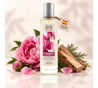 Ambientador Pulverizador Peonía Japonea y Cedro - 100 ml - SYS Aromas | Aroma Amaderado, Floral y Sofisticado - Fragancia Duradera, Elimina Olores - Para Hogar, Oficina, Baño, Coche - 100 ml