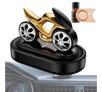 Ambientador reutilizable para automóvil, eliminador de olores en forma de motocicleta alimentado por energía solar, difusor de aromaterapia para el hogar, estudio, coche, eficaz fragancia de automóvil