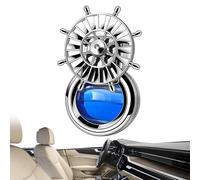 Ambientador Rotativo Para Coche - Ventilador Perfume ABS | Diseño Elegante De Timón, Clip Aromaterapia Para Rejilla De Aire De Coche, Aromas Naranja/Azul/Rojo/Morado
