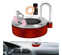 Ambientador solar giratorio para coche, ambientador de bicicleta de pista de tablero giratorio solar automático, accesorios interiores de coche para regalo de vacaciones, aromaterapia mig