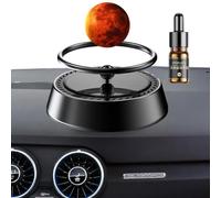 Ambientador solar giratorio para coche, difusor de aromaterapia, aromaterapia rotatoria automática, ambientador de coche de aleación, decoración, planeta colgante para el