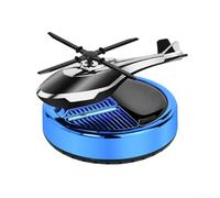 Ambientador solar giratorio para vehículos con movimiento impulsado por el sol y sistema avanzado de captura y descomposición (azul)