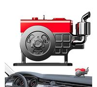 Ambientador solar para coche, ambientador creativo para vehículo, ambientador solar portátil de simulación de motor, ambientadores pequeños para accesorios interiores de automóvil