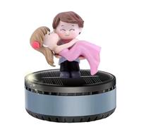 Ambientador solar para coche, ambientador de coche, ambientador para coche, difusor de fragancia, figuras de abrazo, rotación de aromaterapia, accesorios interiores de coche