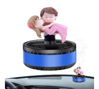 Ambientador solar para coche, ambientador de coche, figuras de abrazo, aromaterapia de coche con energía solar, difusor de fragancia, ambientadores automotrices