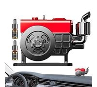Ambientador solar para coche - Ambientador de simulación para coche | Ambientadores de coche con motor simulado y decoración portátil con perfume giratorio solar