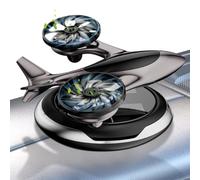 Ambientador Solar para Coche | Ambientador giratorio con a coche con energía solar | El coche bimotor del avión huele el ambientador de aire, purificador de aire duradero del coche para la decor