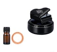 Ambientador solar para coche con adorno giratorio de aromaterapia y 4 aromas naturales para una difusión y eliminación continua de aromas (colonia)