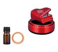 Ambientador solar para coche con adorno giratorio de aromaterapia y 4 aromas naturales para una difusión y eliminación continua de aromas (Gardenia)