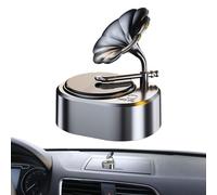 Ambientador solar para coche, decoración purificadora giratoria interior, fragancia de fonógrafo para interior, camión, hogar, estudio y viajes