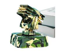 Ambientador solar para coche, difusor de aire fresco - purificador de aire solar difusor para coche, forma de cañón moderno, eliminador de olores, anti deslizamiento, diseño de base de marino