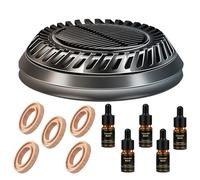 Ambientador Solar para Coche - Difusores de Coche para Aceites | Accesorios de Coche Decoraciones Interiores, Platillo Volante Creativo Eliminador de Olor de Coche, Perfume