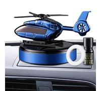 Ambientador solar para coche, diseño de avión, difusor de fragancia de coche giratorio con perfume, difusor de vehículo de aleación de zinc para salpicadero, accesorio de fragancia decorativa (11 x