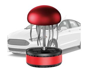 Ambientador solar para coche, sistema solar en forma de medusa, difusor giratorio automático, eliminador de olores para coche, camping, viajes