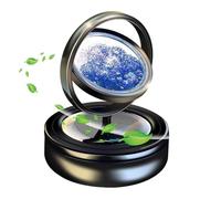Ambientador solar rotativo para coche, aromaterapia rotativa para coche con energía solar - Decoración de aromaterapia solar con arenas movedizas - Ambientadores de coche solares rotativos
