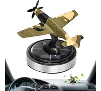 Ambientador Solar Rotativo Para Coche - Decoración De Tablero De Instrumentos Creativa De Estilo Avión, De Difusión De Aroma Con Movimiento De Rotación De Energía Solar, Ornamento De