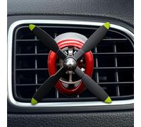 Ambientador Ventila Coche, Avión Giratorio Aroma Persistente, Clip Difusor Purificador Antiodor, Accesorio Interior SUV RV Sedán Vehículo Ruta Vacaciones, Elegante Silencioso Compacto Moderno Familiar