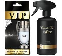 Ambientador VIP Perfume I Inspirado en PERFUMES | Aroma perfume duradero | 250 ml | Spray Textil y Difusor | Uso en Coche, Hogar y Ropa | Larga Duración (Reference perfume 808)