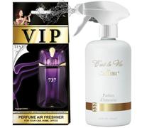 Ambientador VIP Perfume I Inspirado en PERFUMES | Aroma perfume duradero | 250 ml | Spray Textil y Difusor | Uso en Coche, Hogar y Ropa | Larga Duración (Reference Perfume - 737)
