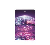 Ambientadores abstractos de bola de discoteca para coche, 4 unidades, tarjetas perfumadas colgantes, tarjetas perfumadas para coche, tabletas de aromaterapia
