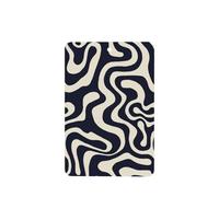 Ambientadores abstractos de líneas onduladas en azul marino profundo, 4 unidades, tarjetas perfumadas colgantes, tarjetas perfumadas para coche, tabletas de aromaterapia