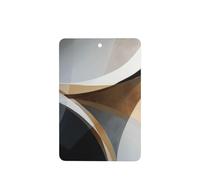 Ambientadores abstractos para coche, con formas geométricas, color negro y beige, 4 unidades, tarjetas perfumadas para colgar, tarjetas perfumadas para coche, tabletas de aromaterapia