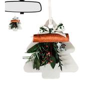 Ambientadores automotrices - Ambientador portátil con forma de árbol de Navidad, colorido ambientador de coche de larga duración, interiores de coche pequeños para el hogar, estudio