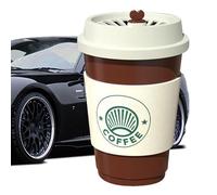 Ambientadores Automotrices,Ambientadores para Coches - Ambientador con s para automóviles - Ambientador con a taza de café y eliminador de olores de larga duración para automóviles, camiones, SUV, veh