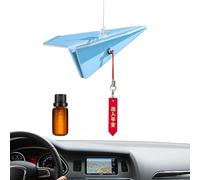 Ambientadores automotrices, modelado de avión de papel, reutilizables para automóviles, colgante de perfume, colgante de aromaterapia para familiares, amigos, colegas